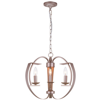 Verbena Three Light Chandelier in Pewter (401|9950P16-3-221)