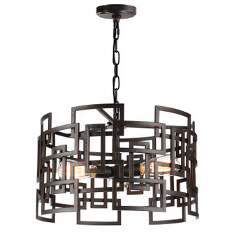 Litani Three Light Chandelier in Brown (401|9913P19-3-205)