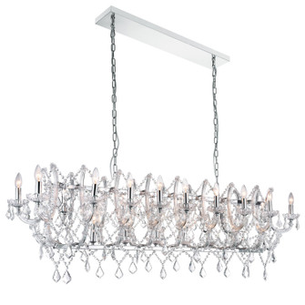 Aleka 24 Light Chandelier in Chrome (401|9910P58-24-601)