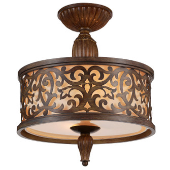 Nicole Three Light Flush Mount in Brushed Chocolate (401|9807C14-3-116)