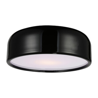 Campton Three Light Flush Mount in Black (401|9688C19-3-171)