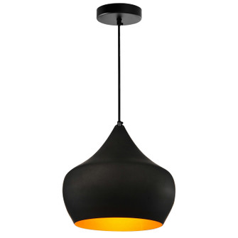 Dynamic One Light Pendant in Black (401|9632P15-1-101)