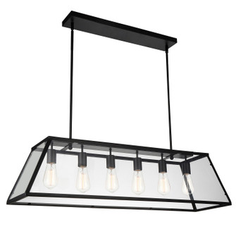 Alyson Six Light Chandelier in Black (401|9601P42-6-101)
