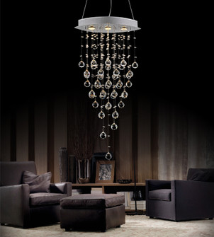 Robin Three Light Chandelier in Chrome (401|6640P18C-O)