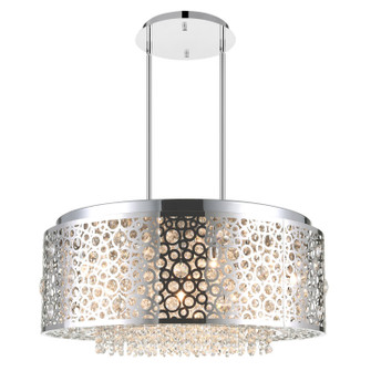 Bubbles Nine Light Chandelier in Stainless Steel (401|5536P24ST)
