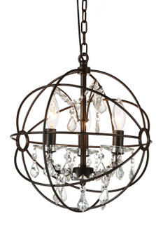 Campechia Three Light Mini Chandelier in Brown (401|5465P13-DB-3)