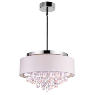 Dash Four Light Chandelier in Chrome (401|5443P18C (Off White))
