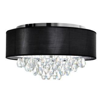 Dash Four Light Flush Mount in Chrome (401|5443C18C (Black))