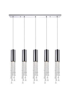 Extended Five Light Pendant in Chrome (401|5081P40C-RC)