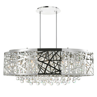 Eternity Eight Light Chandelier in Stainless Steel (401|5008P32ST-O)