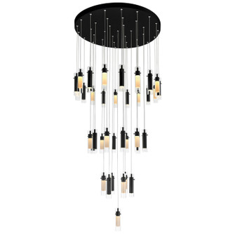 Olinda LED Chandelier in Black (401|1606P33-37-101)