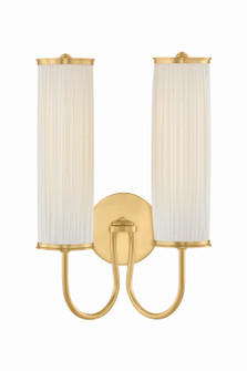 Elaine Two Light Wall Sconce in Aged Brass (70|AH5017-AGB)