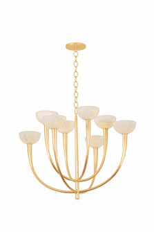 Maywood Eight Light Chandelier in Vintage Gold Leaf (70|9034-VGL)