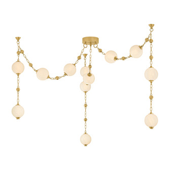 Corda LED Chandelier in Vintage Brass (68|557-18-VB)