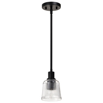 Grayson One Light Mini Pendant in Matte Black (72|60-8605)