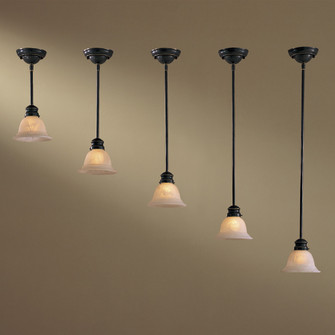 Rods 12' Rod Drop Pendant in Restoration Bronze (7|W30-1-37)