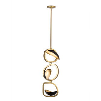 Onyx LED Pendant in Brushed Gold/Satin Bronze (33|527211BGZ)