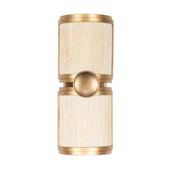 Button Two Light Wall Sconce in Pearlized Antique Brass Modern Gold (33|526821PABMG)