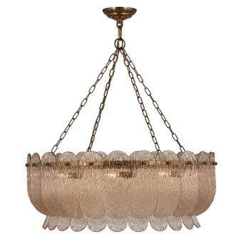 Camellia Ten Light Pendant in Winter Brass (33|523456WB)