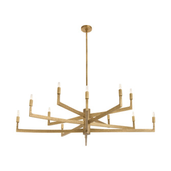 Griff 12 Light Chandelier in Antique Brass (314|DLC43)