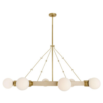 Liberty Eight Light Chandelier in Matte Opal (314|DLC42)