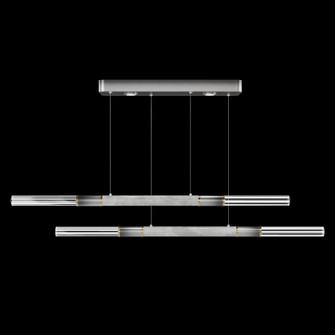 Antonia Linear Pendant in Ombre Silver/Brass/Smoke (48|100150-712)