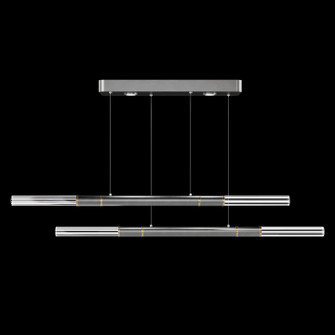 Antonia LED Linear Pendant in Silver Leaf/Brass/No Skin (48|100150-410)