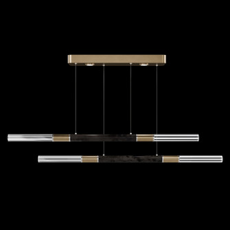 Antonia Linear Pendant in Gold Leaf/Nickel/Charcoal (48|100150-321)