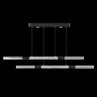 Antonia Linear Pendant in Black/Brass/Smoke (48|100150-112)