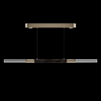Antonia LED Linear Pendant in Soft Gold Leaf/Brass/Charcoal (48|100149-511)