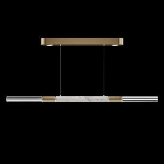 Antonia LED Linear Pendant in Gold Leaf/Nickel/Smoke (48|100149-322)