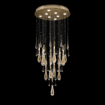 Rain LED Pendant in Ombre Bronze/Gold Glass (48|100137-6)