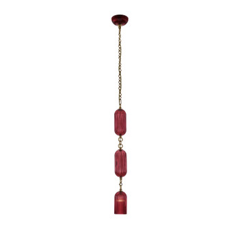 Verde One Light Pendant in Satin Brass (33|519611STB/MGNT)