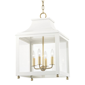 Leigh Four Light Lantern in Aged Brass (428|H259704L-AGB/WH)