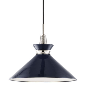 Kiki One Light Pendant in Polished Nickel (428|H251701L-PN/NVY)