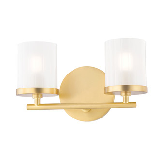 Ryan Two Light Bath and Vanity in Aged Brass (428|H239302-AGB)