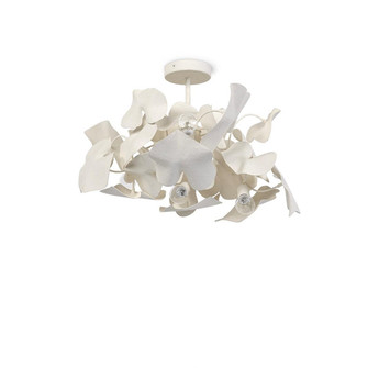 Claudia Five Light Semi Flush Mount in Textured White (515|2880-79)