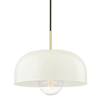 Avery One Light Pendant in Aged Brass/Cream (428|H199701L-AGB/CR) Avery One Light Pendant in Aged Brass/Cream (428|H199701L-AGB/CR)