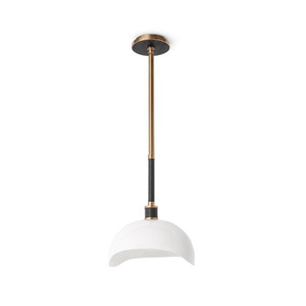 Brooklyn One Light Pendant in Antique Brass / Black (515|2249-79)