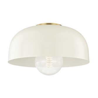 Avery One Light Flush Mount in Aged Brass/Cream (428|H199501L-AGB/CR)