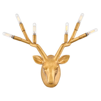 Stag LED Wall Sconce in Distressed Brass (13|30602DA)