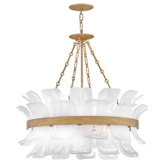 Fleur LED Chandelier in Burnished Gold (138|FR46914BNG)