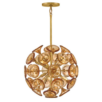 Maya LED Pendant in Unlacquered Brass (138|FR46907UB-AM)