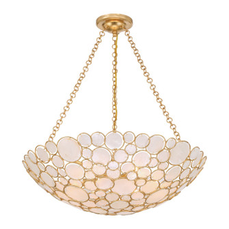 Palla Six Light Chandelier in Antique Gold (60|PAL-525-GA)