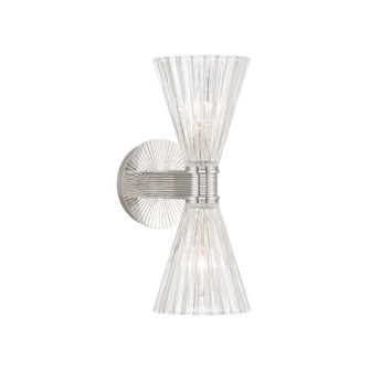 Lotus Two Light Wall Sconce in Polished Nickel (60|LOT-702-PN)