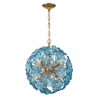 Esme Six Light Chandelier in Aged Brass (60|ESM-4005-AG-BL)