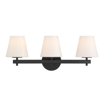 Colton Three Light Bath in Black (60|COL-203-BK)