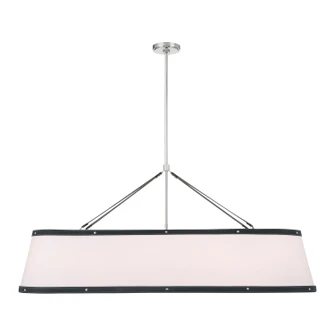 Callahan Six Light Chandelier in Polished Nickel (60|CAL-2407-PN)