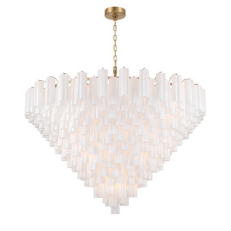 Addis 40 Light Chandelier in Aged Brass (60|ADD-329-AG-WH)