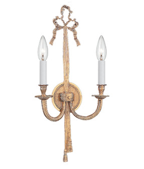 Lexsi Two Light Wall Sconce in Olde Brass (60|658-OB)